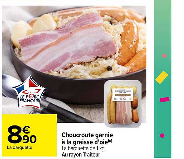 choucroute garnie à la graisse d'oie