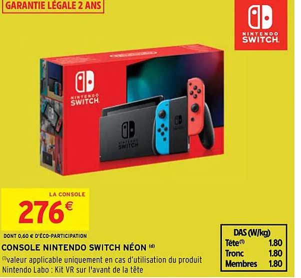 Console Nintendo Switch Néon