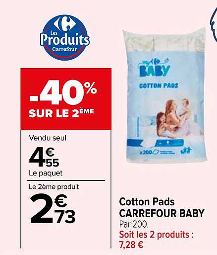 cotton pads carrefour baby