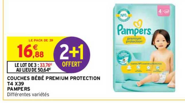 couches bébé premium protection t4 x39 pampers