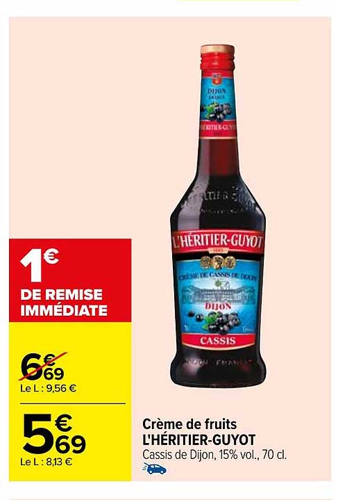 Crème De Fruits L'héritier-guyot