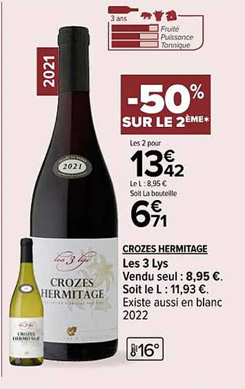 crozes hermitage les 3 lys