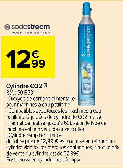 cylindre co2 sodastream