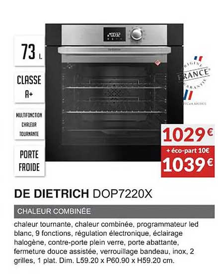 De Dietrich Dop7220x Chaleur Combinée