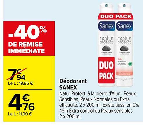 Déodorant Sanex