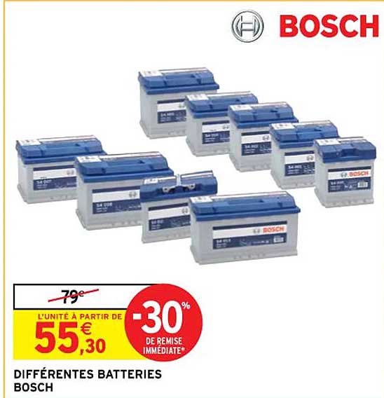 différentes batteries bosch