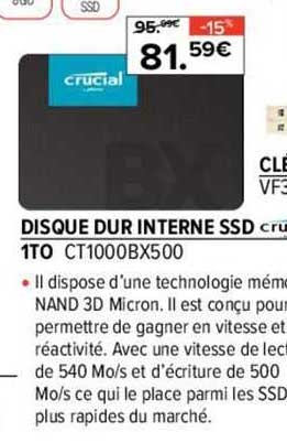 disque dur interne ssd 1to