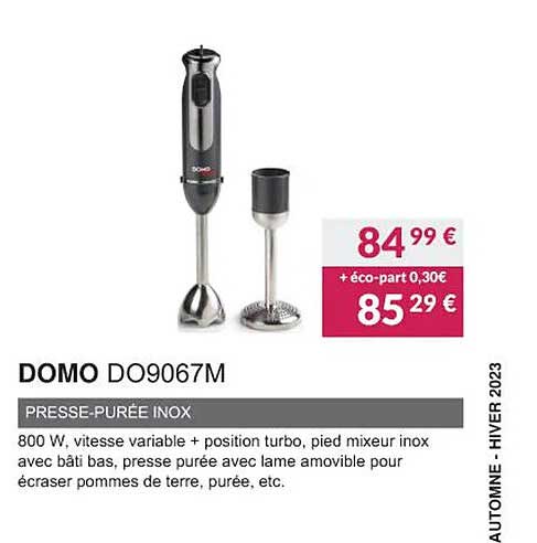 domo do9067m presse-purée inox