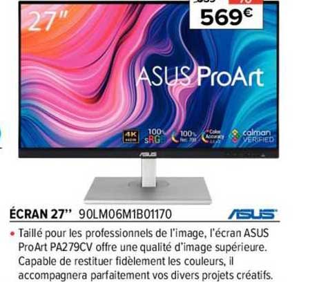 écran 27" 90lm06m1b01170 Asus