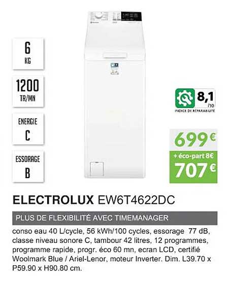 Electrolux Ew6t4622dc