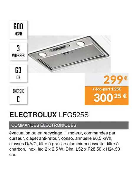 electrolux lfg525s