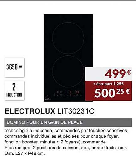 Electrolux Lit30231c Domino Pour Un Gain De Place