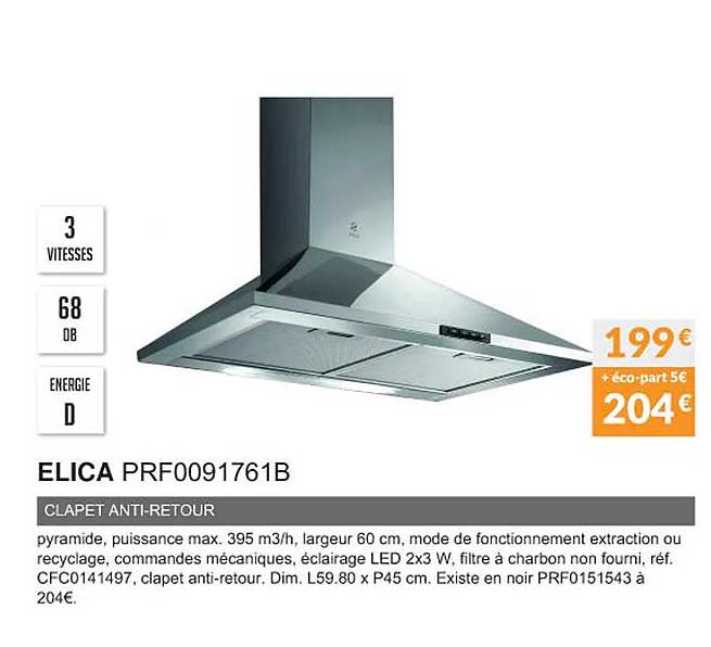 elica prf0091761b clapet ant-retour