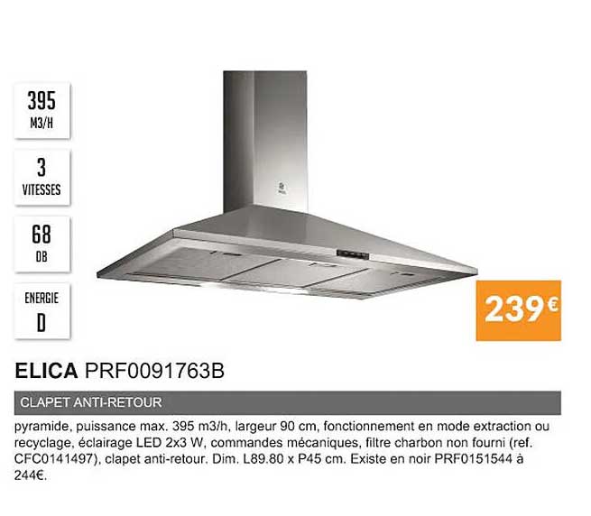 elica prf0091763b clapet anti-retour