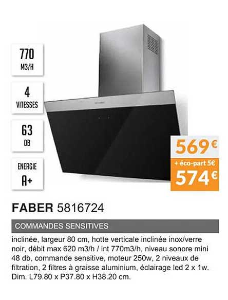 faber 5816724 commandes sensitives