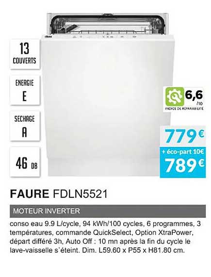 faure fdln5521 moteur inverter