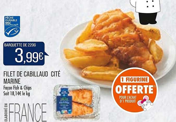 filet de cabillaud cité marine