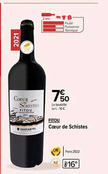 fitou cœur de schistes