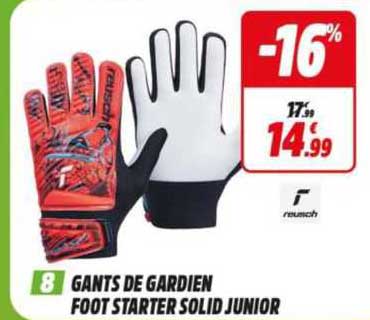 gants de gardien foot starter solid junior