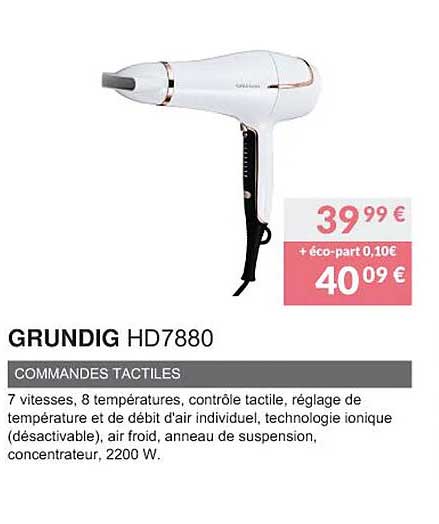 grundig hd7880 commandes tactiles