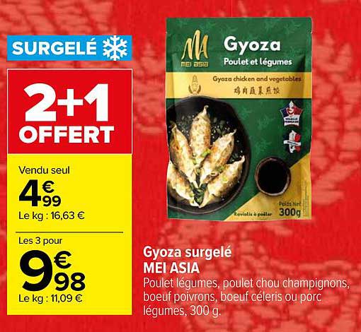 gyoza surgelé mei asia