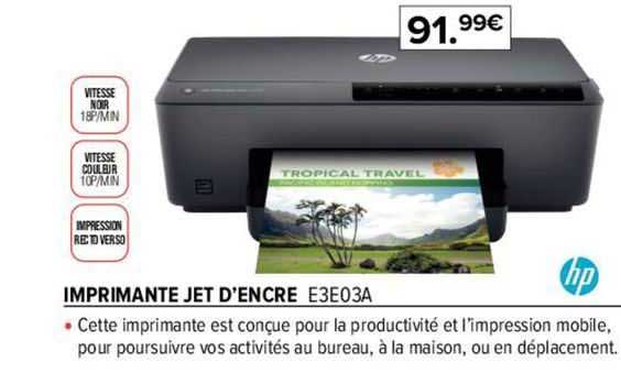 imprimante jet d'encre e3e03a hp