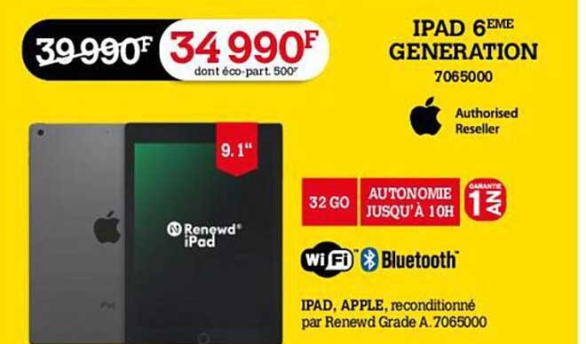 iPad 6ème génération