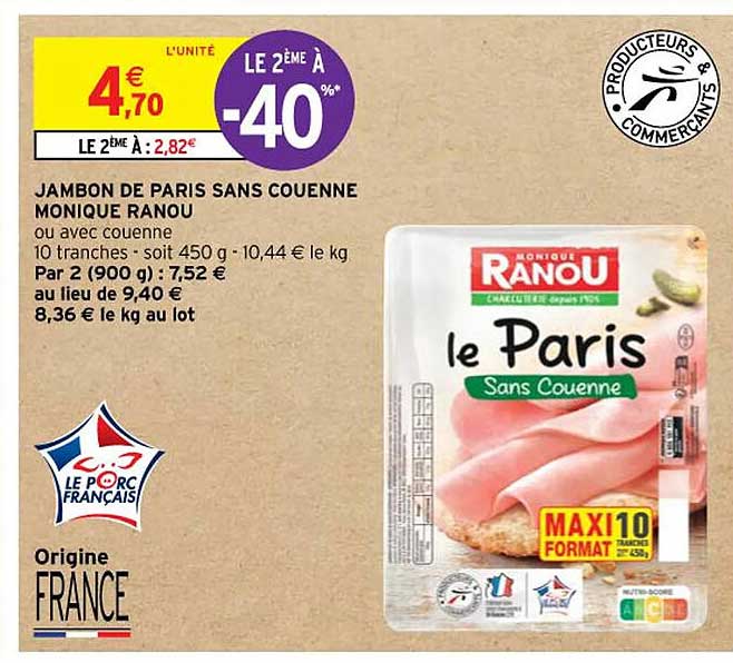 jambon de paris sans couenne monique ranou