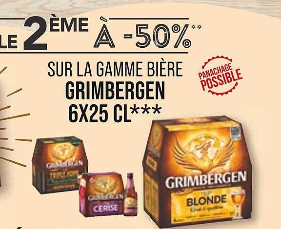 La Gamme Bière Grimbergen 6x25 Cl***