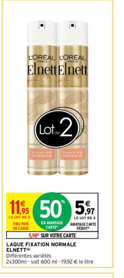 laque fixation normale elnett