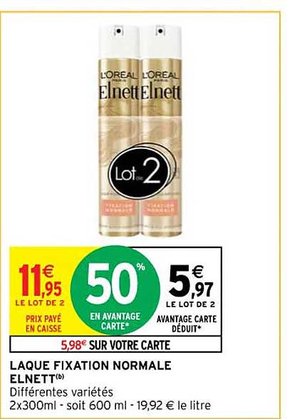 laque fixation normale elnett