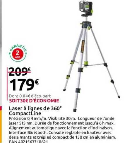 laser à lignes de 360° compact line