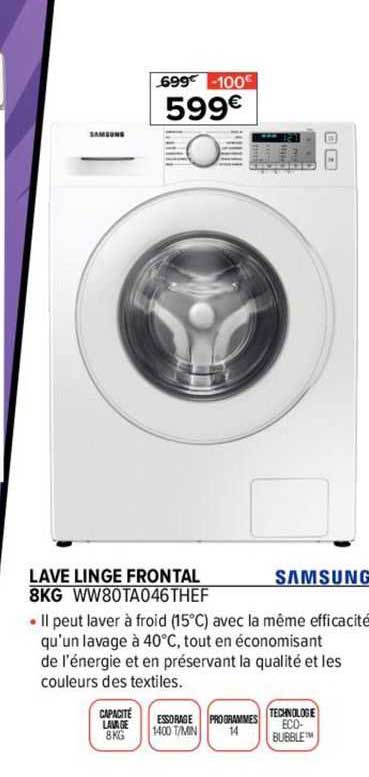 lave linge frontal samsung
