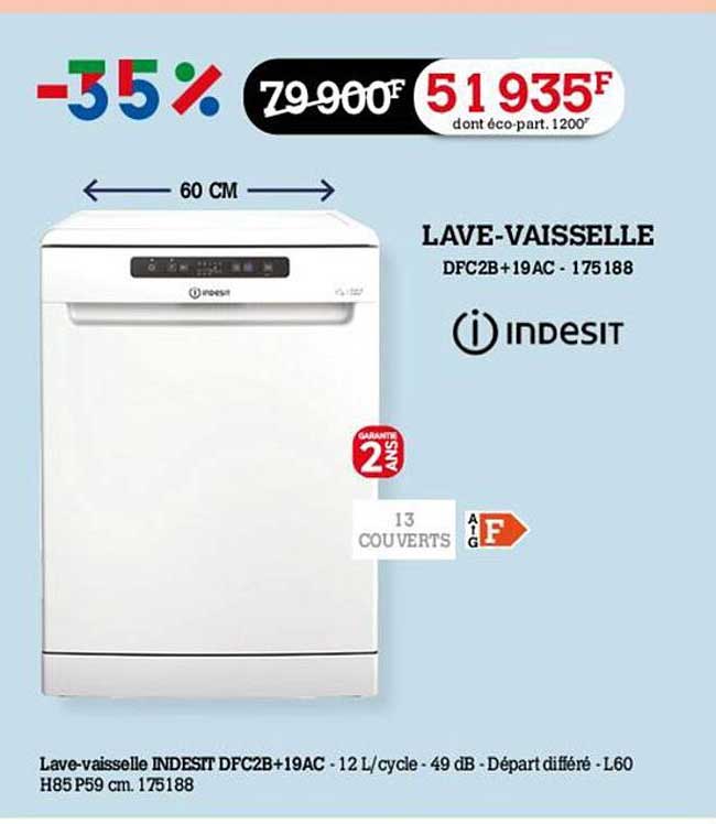 lave-vaisselle indesit