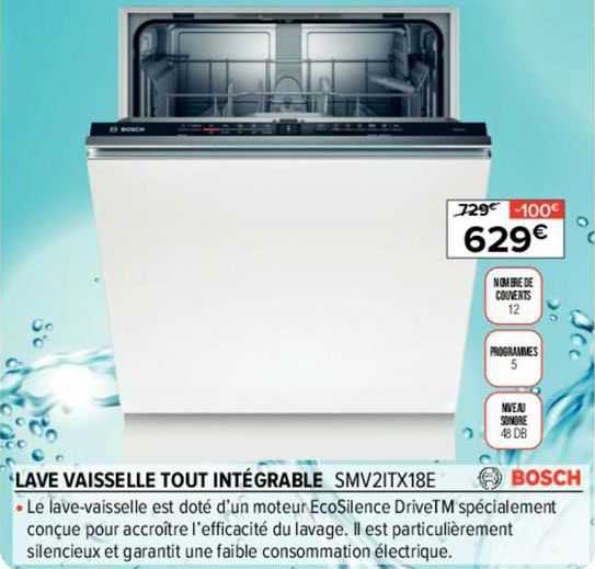 lave vaisselle tout intégrable bosch