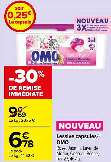 Lessive Capsules Omo