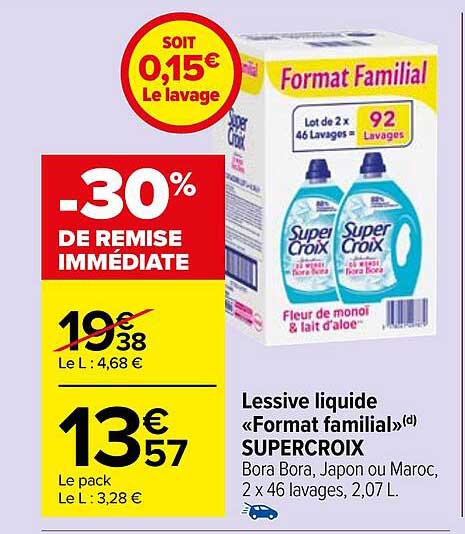 Lessive Liquide «format Familial» Supercroix