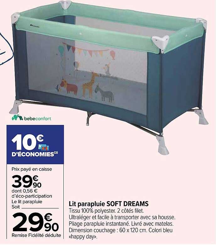 lit parapluie soft dreams