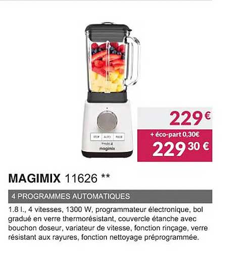 magimix 11626 4 programmes automatiques