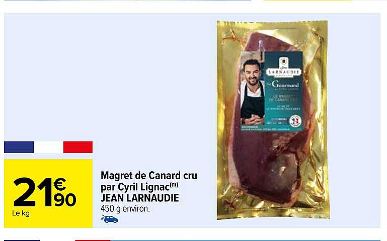 magret de canard cru par cyril lignac jean larnaudie