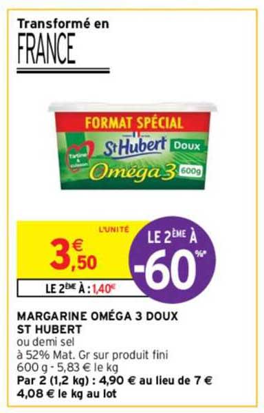 margarine oméga 3 doux st hubert