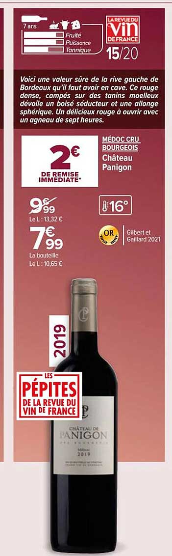 Médoc Cru Bourgeois Château Panigon