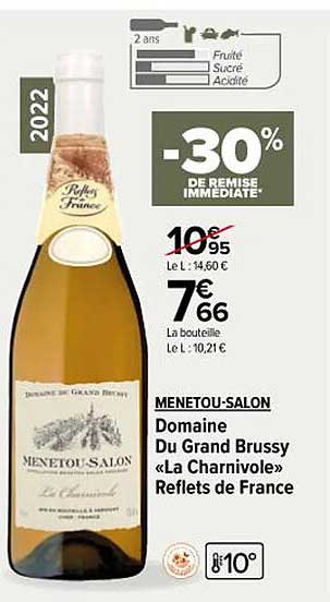 menetou-salon domaine du grand brussy «la charnivole» reflets de france