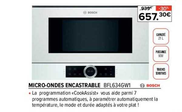 micro-ondes encastrable bosch