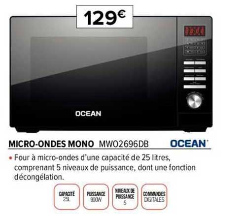 micro-ondes mono mwo2696db ocean