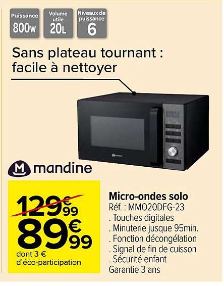 micro-ondes solo mandine