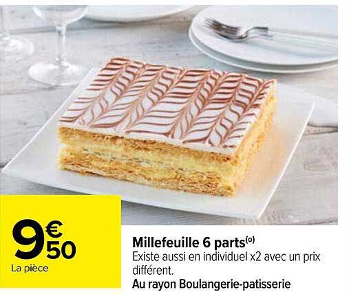 Millefeuille 6 Parts