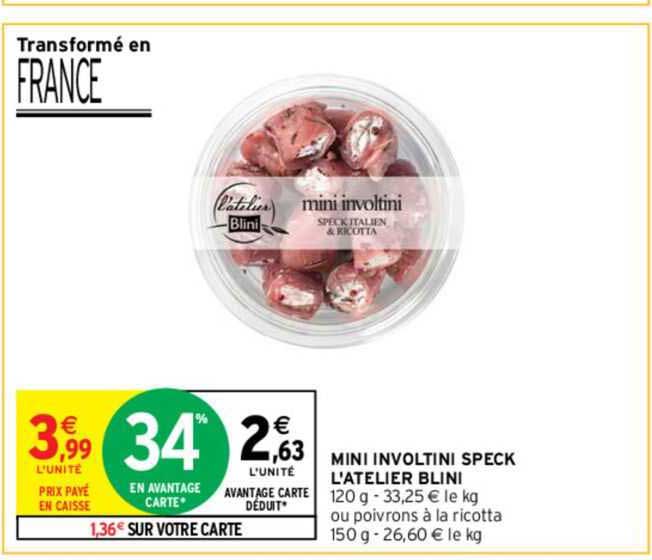 mini involtini speck l'atelier blini