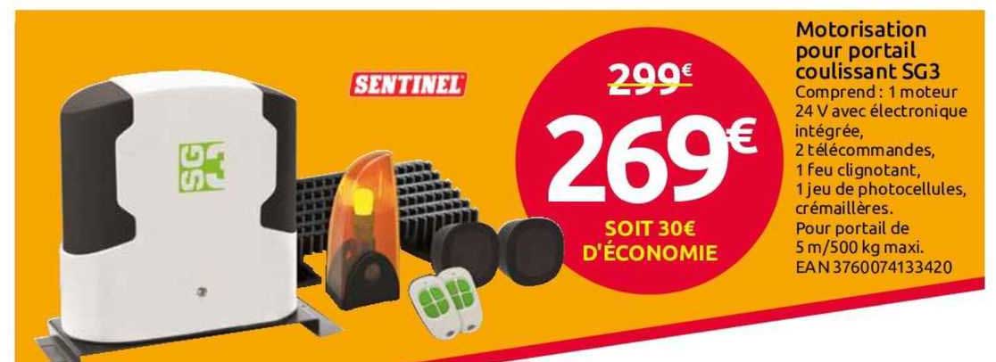 Motorisation Pour Portail Coulissant Sg3