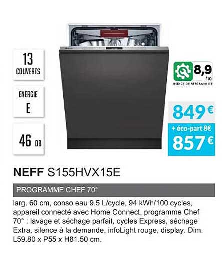 neff s155hvx15e programme chef 70°